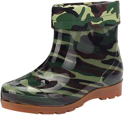 Mens Camouflage Rain Boots, Morecome 