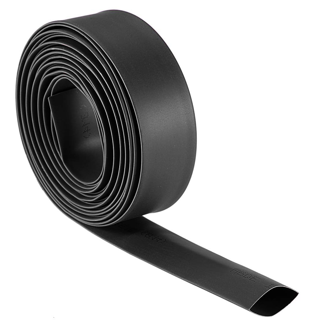Unifizz Heat Shrink Tubing 14mm Dia 23mm Flat Width 2:1 Ratio Shrinkable Tube Cable Sleeve 3m - Black