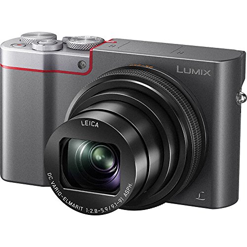 Panasonic-Lumix-DMC-ZS100-4K-Wi-Fi-Digital-Camera-Silver-with-64GB-Card-Case-Flash-Battery-Tripod-Kit