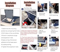 YLLFFLL Roof Access Hatch Door Roof Skylight rain