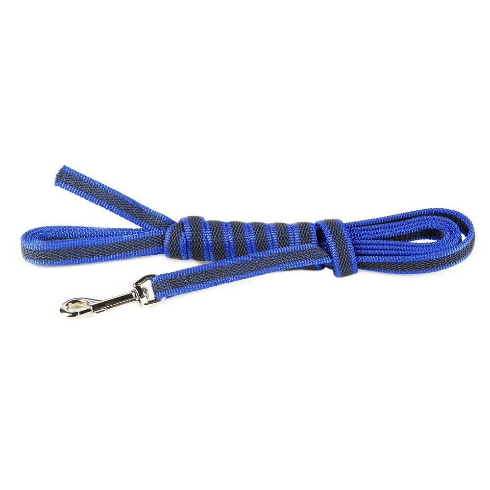 Color & Gray Super-Grip Leash without Handle, 14 mm x 10 m, Blue-Gray