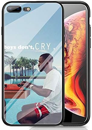 RUIWEI RWNO-252 Frank Ocean Rapper Designed for iPhone 5/5s/SE Case，Tempered Glass Back Cover and Black Anti-Scratch…