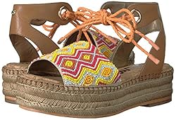 Sam Edelman Women's Neera Sandal, Saddle/Orange