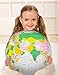 Inflatable Political World Globe with Accurate Map of Country Borders - Teacher and Student Supplies