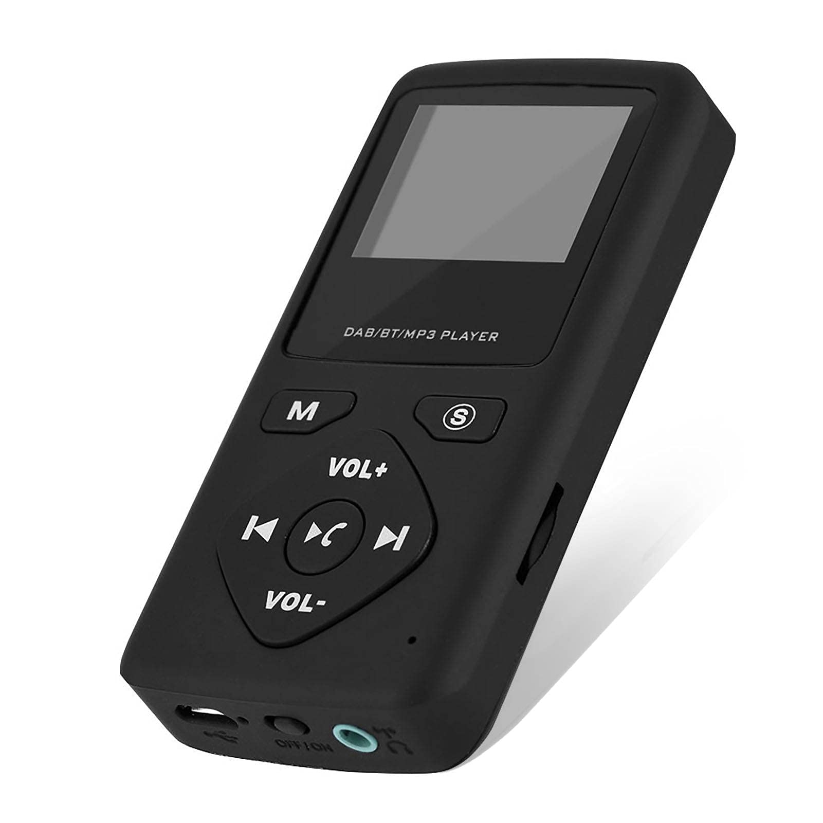 DAB/DAB+/FM Digital Radios, Pocket Personal Radio Receiver Bluetooth Mp3 Player Included Earphone, Clock, Alarm, Rechargeable Battery, LCD Display, Handheld Radio Receiver