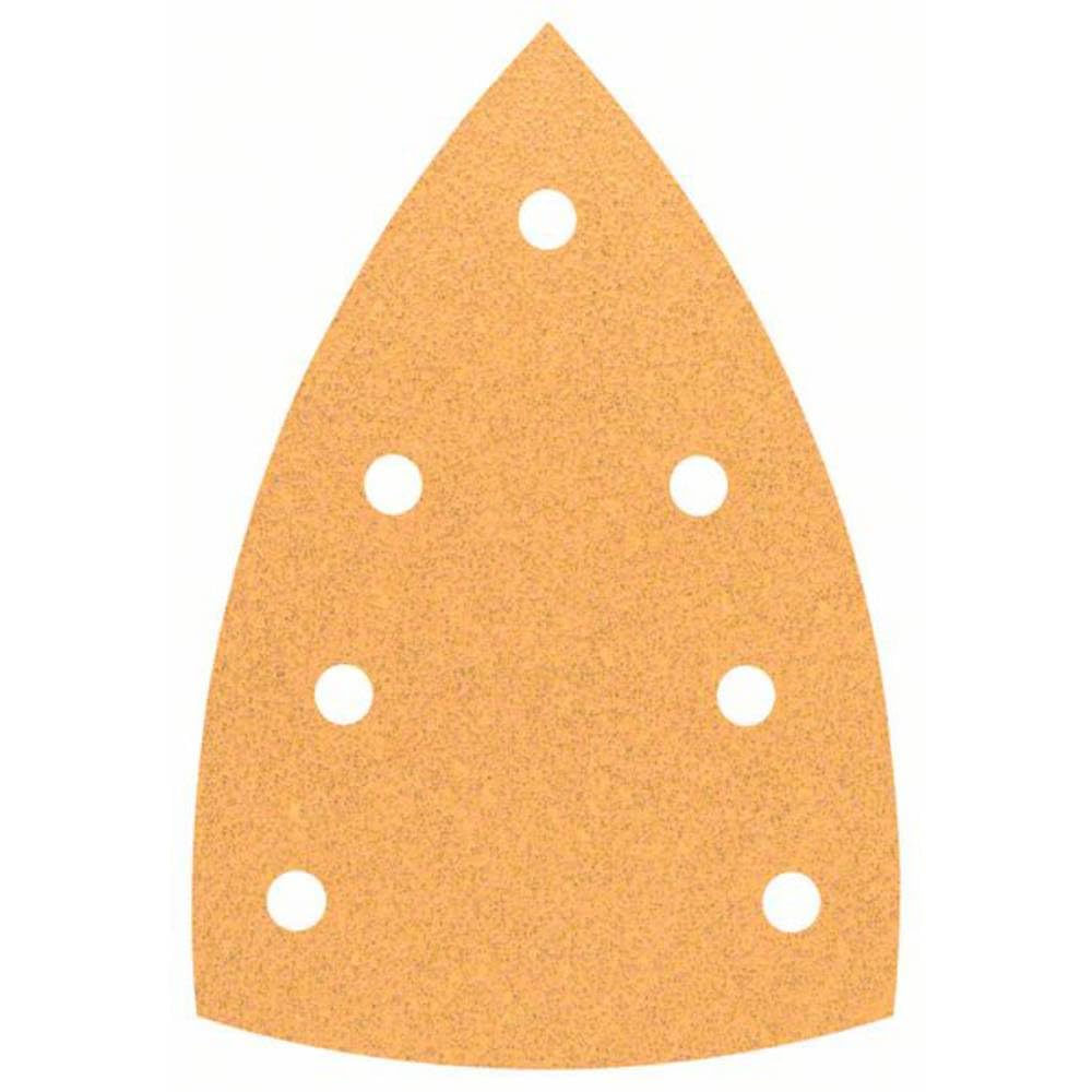 Bosch Professional 10x Sanding Sheets C470 (for Hardwood, Paint on wood, 100 x 150 mm, Grit 60, Accessories Multi Sander)