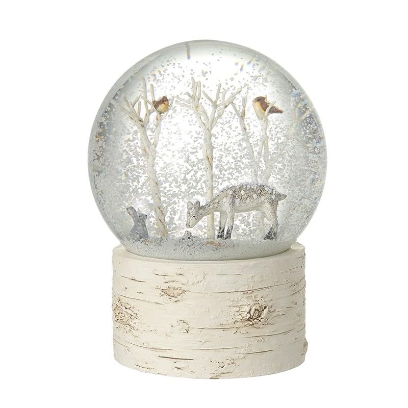 Heaven Sends Musical Forest Friends Scene Snowglobe, 12x12x15.5cm, GAC568