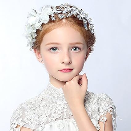 Adornhome Girl Headdress Princess Hair Accessories Girl Pearl