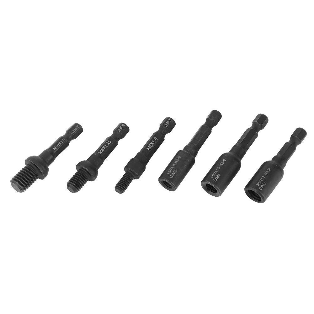 Pack of 6 1/4 Inch Screw Socket Bit Screwdriver Bit In & External Double End Screw Nut for M6 M8 M10 Screw - Image 4
