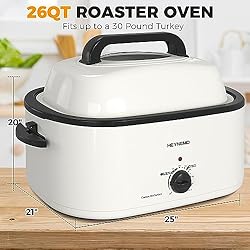 26 Quart Electric Roaster Oven with Visible