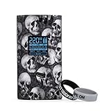 Smok Alien 220W Case Protective Silicone Case for Smoktech Alien 220W with 2 Pcs Silicone Ring(Skull Black)