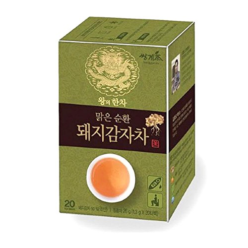 Korean Organic Ssanggye Tea Premium [ Jerusalem Artichoke Tea ] with Tangerine Peel Hydrangea Leaves Fermented Green Tea