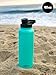 MIRA 40 oz Insulated Water Bottle - Stainless Steel Sports Flask with 2 Lids (Straw & Handle) - Cold Drink Thermos - Teal