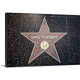 Scott Stulberg Premium Thick-Wrap Canvas Wall Art Print entitled Marilyn Monroe's star on the Hollywood walk of fame 48"x32"