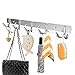 OUNONA Coat Hooks Wall Mounted Coat Hook Rack Coat Rack on Wall with 10 Hooks for Coats(17.3 inch)