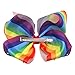 CÉLLOT Big Rhinestone Rainbow Hair Accessory Pack for Girls - 8inch Alligator Clips for Teens, Toddlers, and Kids