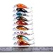 Aorace 9 Pcs/Lot Crankbait Fishing Lure 10# Hooks Fish Wobbler Tackle Crank Bait Isca Artificial Hard Bait Swimbait 4.5cm 4G