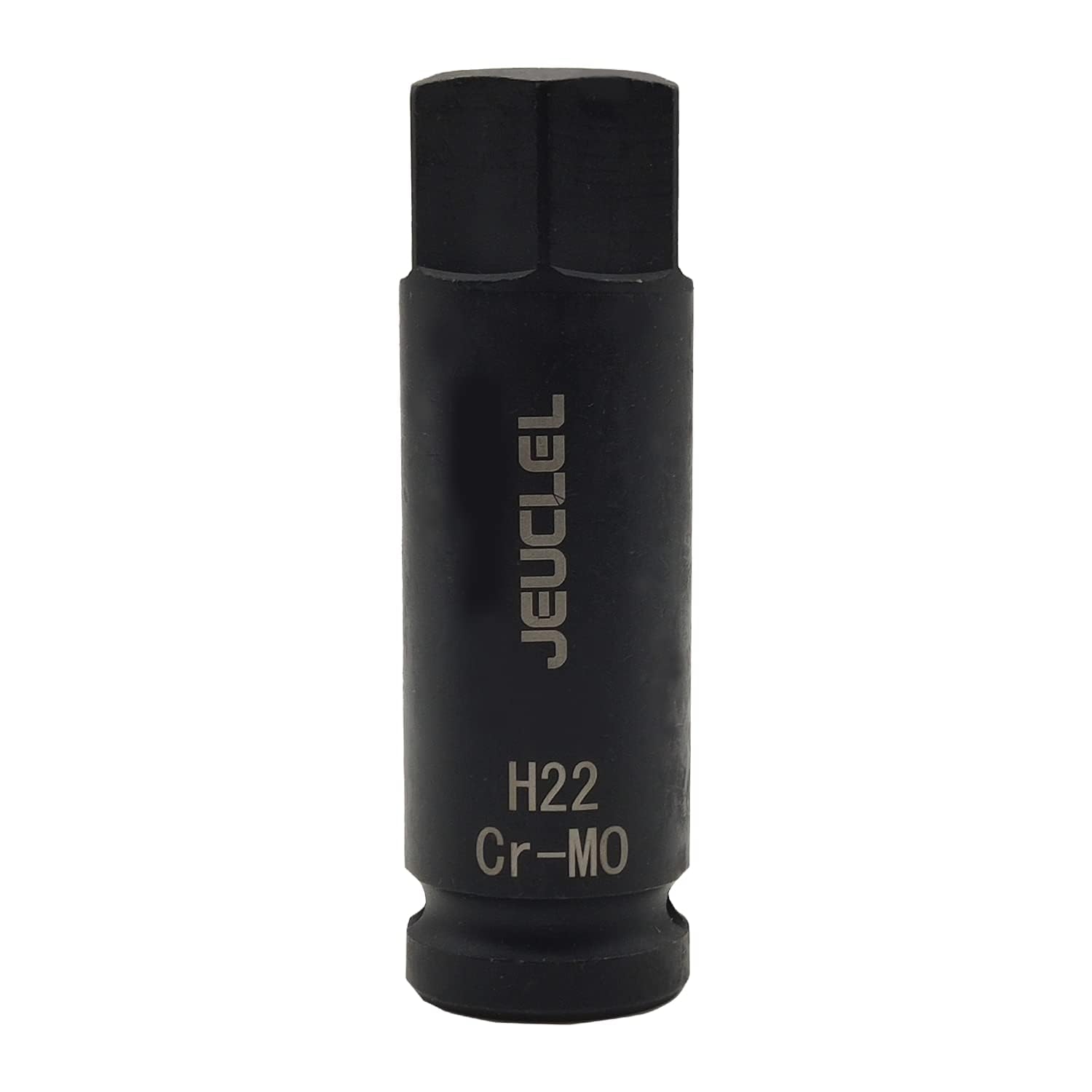 Photo 1 of JEUCLEL 22mm Hex Impact Bit Socket, H22 1/2-Inch Impact Drive Allen Socket, Cr-Mo Steel Lengthen Hex Screwdriver Socket Adapter