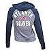 Women's MLB Team Logo Full Zip T-Shirt Hoodie