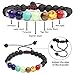 POPSPARK 7 Chakras Braided Rope Bracelet Couple Bracelet