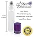Aster Essentials Glass Roller Bottles with Metal, Stainless Steel Roll Balls. 10ml, 1/3oz Essential Oil Roll on Bottles are perfect for Aromatherapy, Perfume, Lip Gloss-6 pack with 3 extra balls.