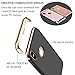 For Apple iPhone X Case (Black), COOLQO Ultra-thin 3 in 1 Electroplate Metal Texture Plastic Hard Back Cover Skin & Tempered Glass Screen Protector + Phone metallic plate For any Magnetic Car Mount