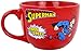 DC Comics SUPERMAN Man of Steel 24 Ounce Red Ceramic SOUP MUG