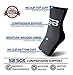 SB SOX Compression Ankle Brace (1 Pair) – Ankle Support Sleeve for Men & Women – Relief for Achilles, Sprains, Plantar Fasciitis (Black/Gray, Small)