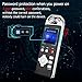 Digital Voice Recorder for Lectures by Aiworth - Tape Recorder Sound Audio Recorder Dictaphone Recording Device with Playback Variable Speed MP3, Flatten UI