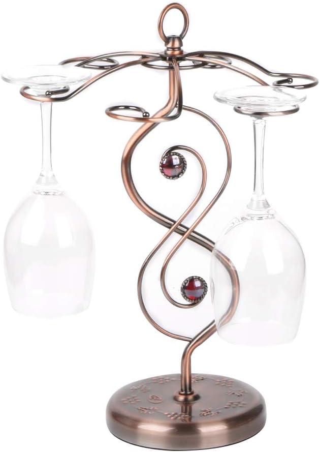 Fvstar Countertop Wine Glass Holder Tabletop Freestanding 6
