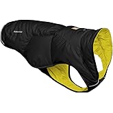 Ruffwear, Quinzee Insulated Winter Dog Vest, Obsidian Black, Medium | Insulated Packable Puffer Vest, Leash Portal, Reflective Trim &amp; Weather‑Resistant Shell, Adjustable Coat, Fits Over Harness