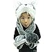 Hee Fly Plush Animal Winter Hats with Paws Type Wolf, One Size