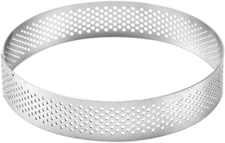Yooan Perforated Tart Ring, Cake Mould - Stainless Steel, Round Shape