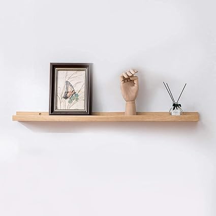Amazon Myoseya ウォールシェルフ 木製壁棚 壁付け棚 壁かけ棚 飾棚 壁収納 壁につけ棚 おしゃれ 簡単組立 壁掛けシェルフ 壁に付けられる棚 ナチュラル レトロ インテリア Diy 収納家具 01 ナチュラルｘオーク材 600 100 40mm オープンシェルフ ラック オンライン通販