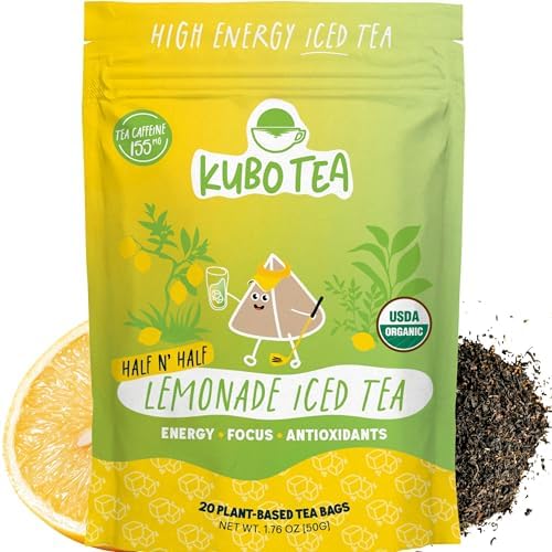 Kubo Tea, Organic High Energy Ice Tea, High Caffeine Blend, 20 Servings ...