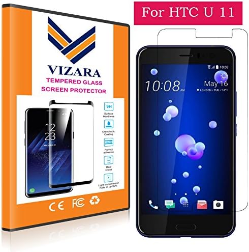 VIZARA™ 0.3mm 9H Flexible Gorilla Guard Tempered Glass Screen Protector Shield for HTC U 11