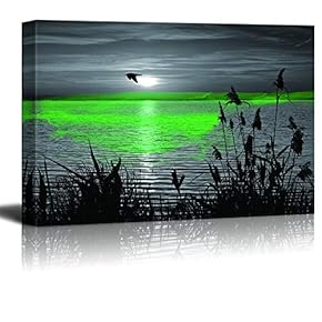 Canvas Wall Art Black and White Scenery Pictures Home Wall Decorations for Bedroom Living Room Paintings Canvas Prints Framed - 12x18 inches