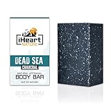 Activated Charcoal Soap Bar (Large 6 Ounce) Made in USA (Dead Sea Mineral Detoxifying Rejuvenating Therapy) Artisanal Vegan Natural Handmade Aromatherapy Soap