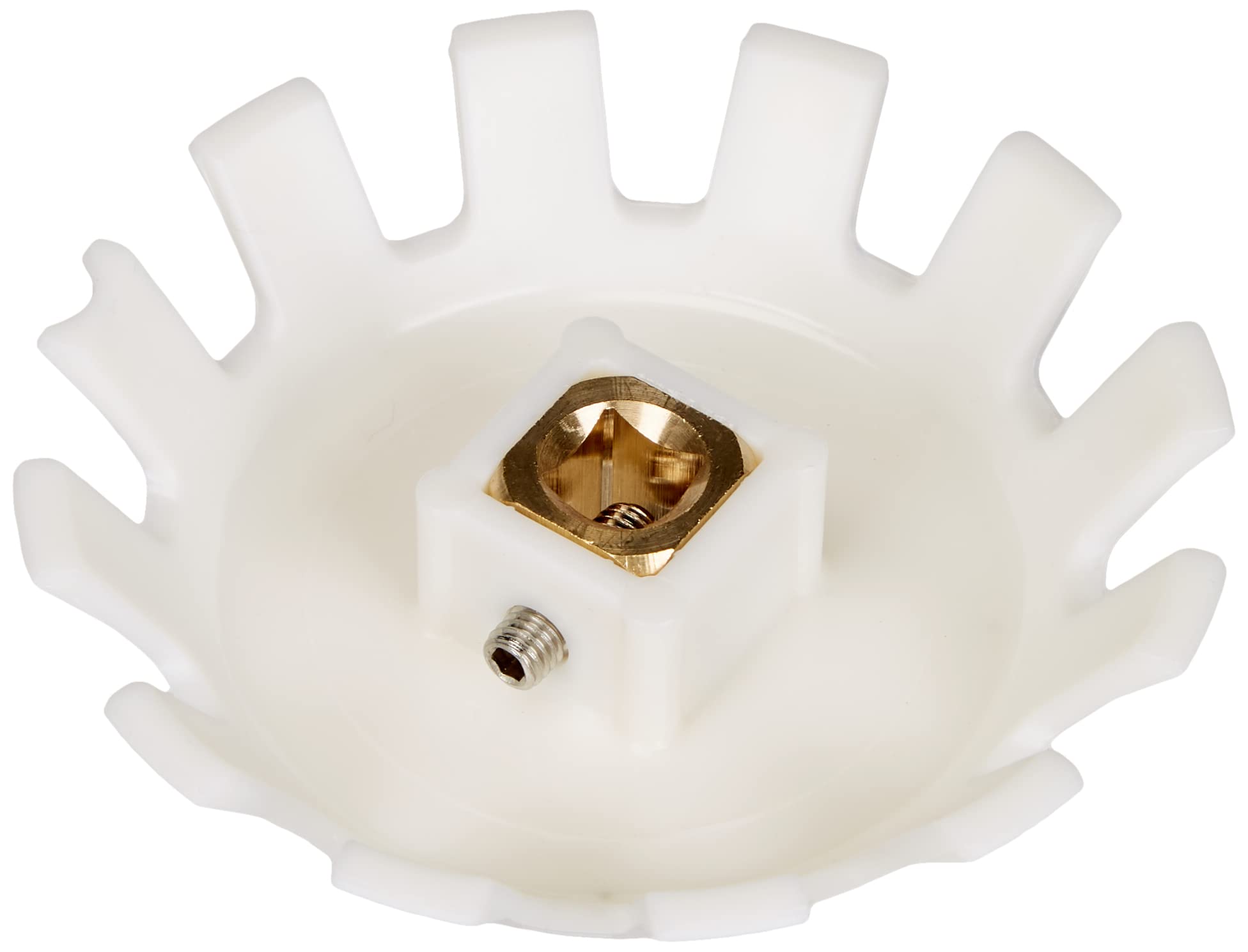 Geberit 1 Rack Rosette, 2cm x 3cm x 4cm, Brass, Grey, Rosette, Powder Coated, ISO Metric, Industrial