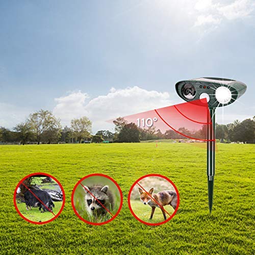 image for instecho Dog Repellent Ultrasonic, Outdoor Solar Powered and Weatherpr