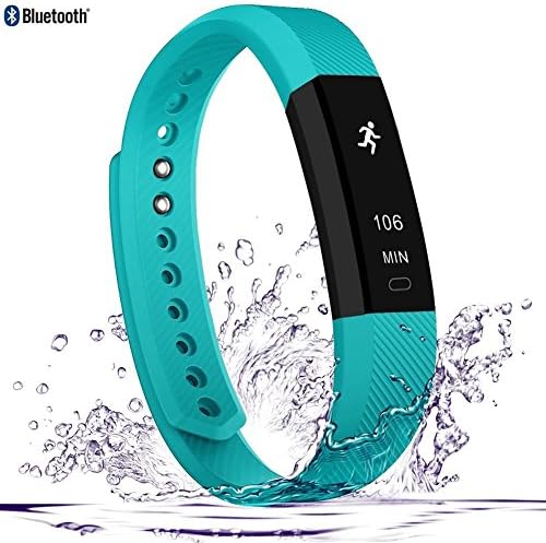 Fitness Tracker Bluetooth Smart Wristband Touch Screen Waterproof Pedometer Sports Bracelet for Android/IOS(Green)