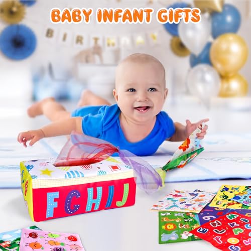 Yunaking Baby Toys 6 to 12 Months Magic Baby Tissue Box Montessori Toys