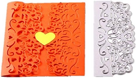 Yezike Cutting Dies Stencil Flower Lace Card Making Scrapbooking Metal Die Cuts Mould Template for DIY Scrapbook Album Paper Card Making Festival Decoration (C)