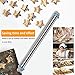 PROKITCHEN Adjustable Rolling Pin with Thickness Rings for Baking, Adjustable Stainless Steel Designs Dough Roller Pins for Cookie Decorating & Dough Pizza Pie Adjustable Long Rolling Pin 23.6 Inch