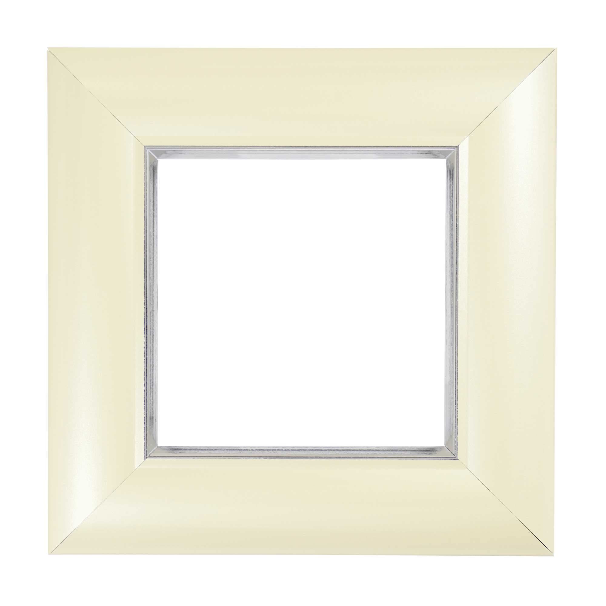 ElekTek Decorative Switch Surround Frame Cover Finger Plate Manhattan Pearl Cream Gloss