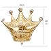 JANOU 6Pcs Gold Crown Balloons Foil Helium 30 Inch Crowns Balloons for Birthday Wedding Party Decoration