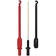 TKDMR Automotive Wire Piercing Probe - Wire Piercing Clip Puncture WireBack Probe Pins,Copper,Black and Red,Screw Thread,Use for 4mm Banana Extended Test Cable