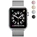 OROBAY Replacement Band for Apple Watch 42mm, Stainless Steel Mesh Loop Strap with Strong Magnetic Closure Clasp for Apple iWatch Sport & Edition (42mm Silver)