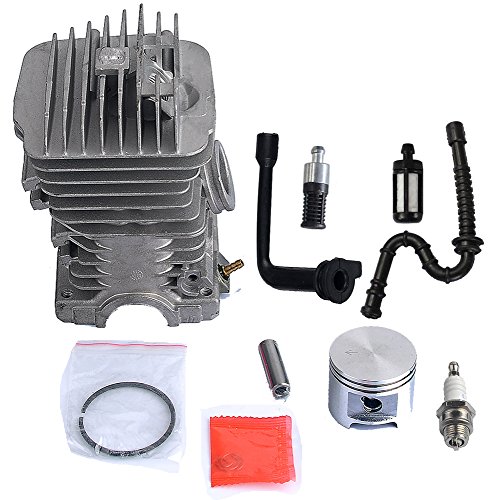 HIPA 46mm Cylinder Assembly with Spark Plug Oil Fuel Line Filter for Stihl 029 039 MS290 MS310 MS390 Chainsaw