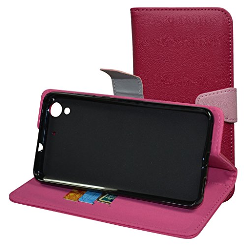 Huawei Y6 II / Honor 5A Case,Mama Mouth [Stand View] Flip Premium PU Leather [Wallet Case] With Card Slots Cover For Huawei Honor 5A / Huawei Y6 II 2 Smartphone,Rose Red